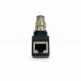 M12-D4-RJ45-90R   M12 4芯D型公頭轉RJ45母座90度旋轉轉接頭 M12轉RJ45連接器 D型編碼 4芯D型母頭 M12D型4芯網線轉接頭交換器 